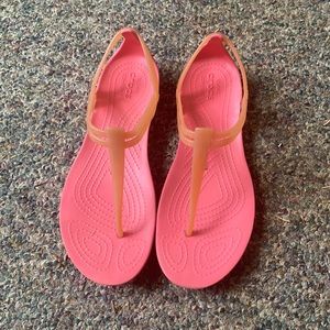 Crocs T Strap Slip On Thong